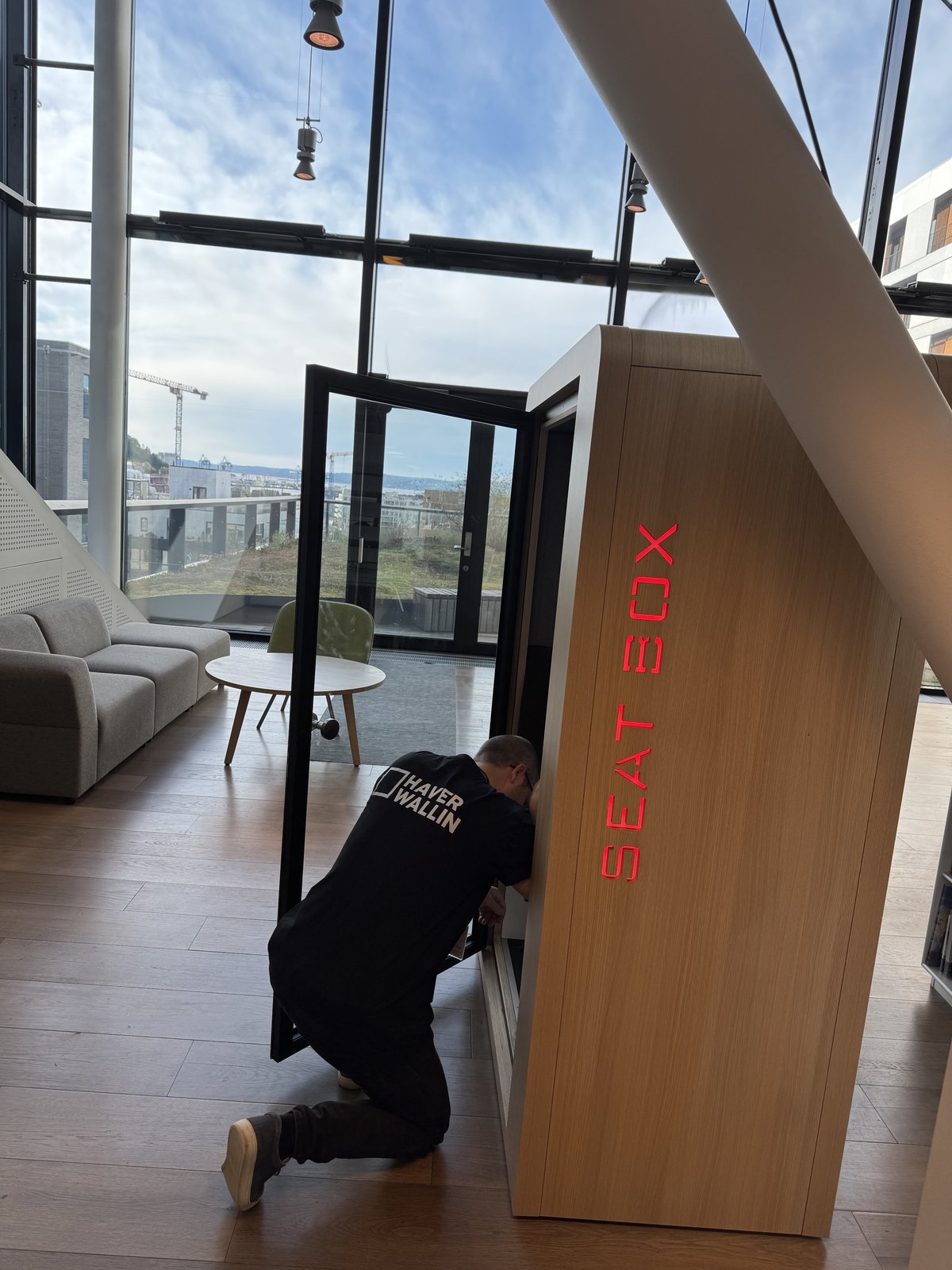 Haver Wallin sin service partner Assemble-it utførte all tagging og samtidig en service inspeksjon på samtlige stillerom.